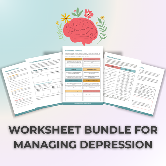 Worksheet Bundle for Managing Depression